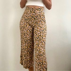 Floral Flare Pants
